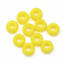 9mm Opaque Lemon Plastic Pony Beads Bulk 1,000 Pieces