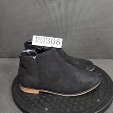 Cat  Jack Opal Zipper Boots Youth Sz 2 Black Ankle Booties