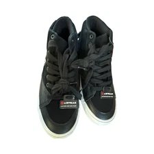 Airwalk-Axle Mid Black High Tops Leather & Manmade Upper comfort Footbed Size 9