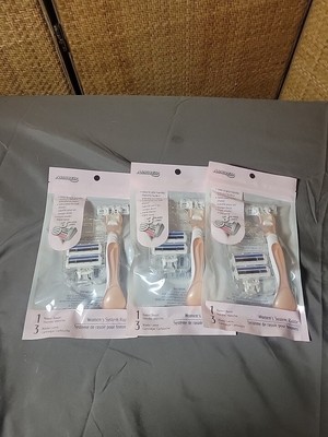 ( 3Packs): Assured  Razor For Women: Includes 3Razor Handles and  Cartridges