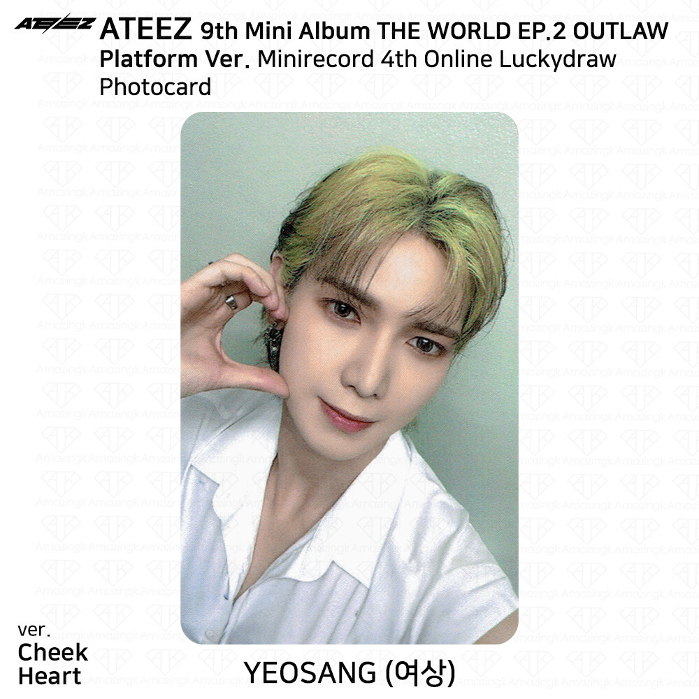 ATEEZ THE WORLD EP.2 OUTLAW Minirecord 4th Online Lucky Draw ATEEZ THE WORLD EP.2 OUTLAW Minirecord 4th Online Lucky Draw