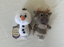 Hallmark Itty Bittys Disney Frozen Olaf Snowman Sven Reindeer Plush Stuffed Toys