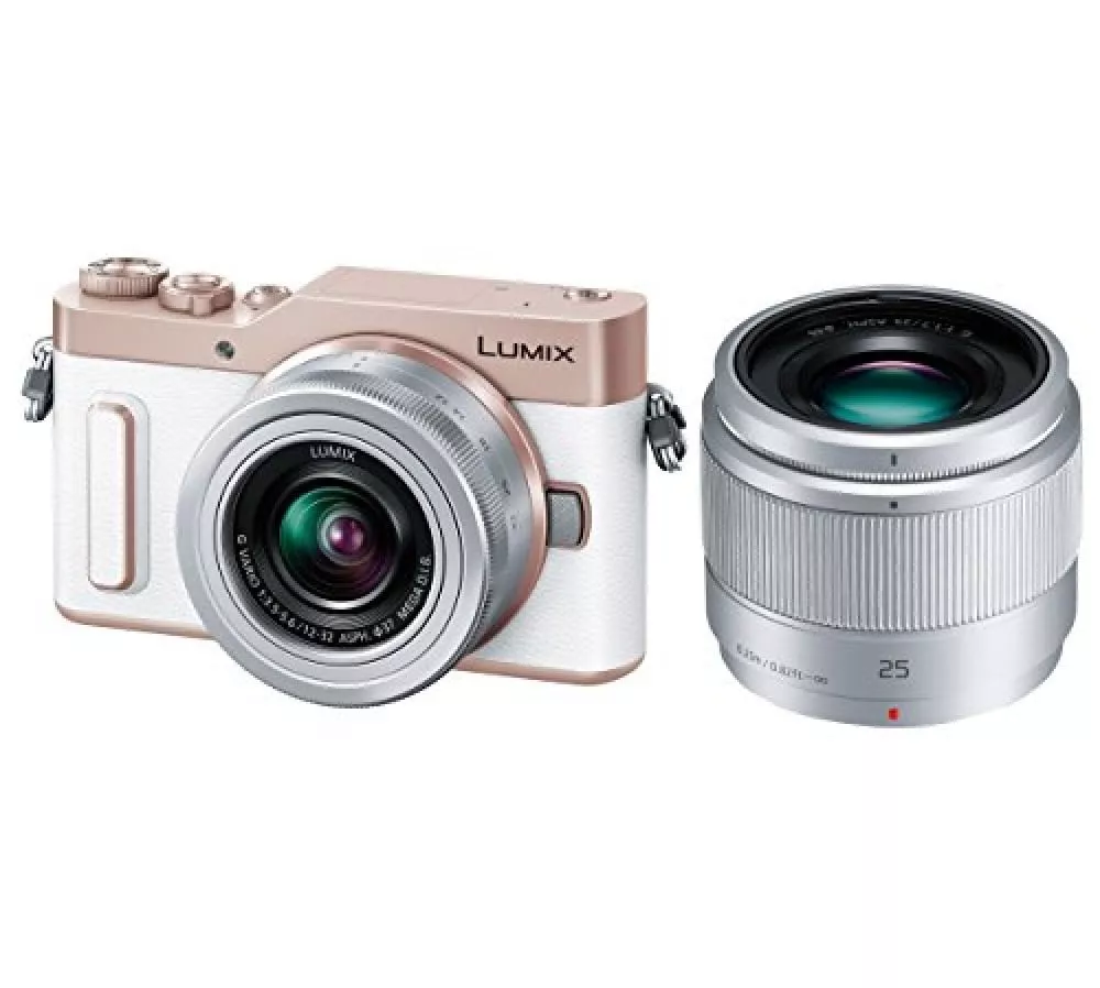 Panasonic mirrorless single-lens Lumix GF10 double lens kit white  DC-GF10W-W NEW