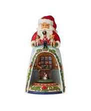 Jim Shore Heartwood Creek Lights Up "Making Toys, Delivering Joys" 6009850