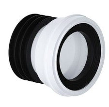 Straight WC Pan Connector to 110mm Soil Pipe Straight Toilet Pan Connector