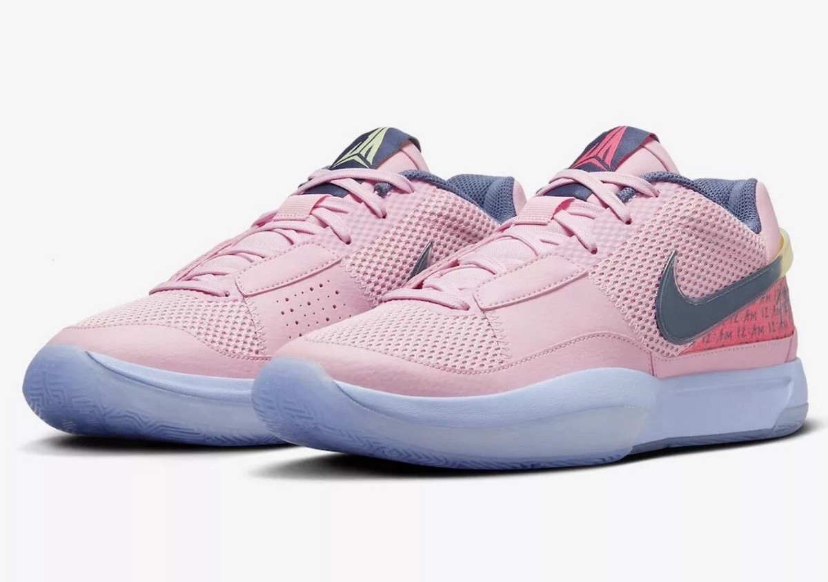 JA MORANT バスケットボールシューズ ピンク Nike Ja Morant 1 PE Low Day One Blue And Pink Mens Size 14
