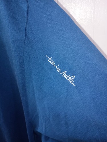 Mens Travis Mathew Short Sleeve Polo, Pima Cotton Blend, Blue, XL - Picture 4 of 6