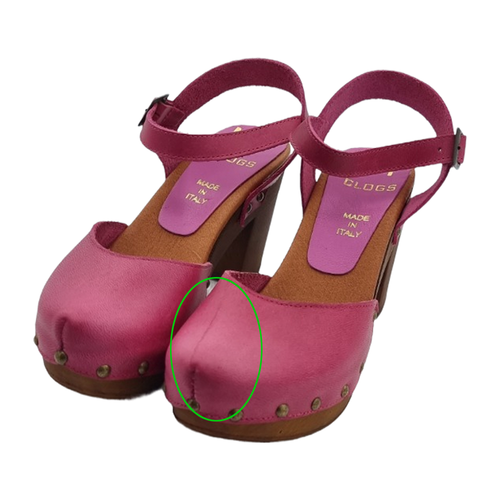 Zuecos Fucsia Con Cinturón Con Irregularidades | Talla 37 - MY127XX37 FUXIA - Imagen 4 de 5
