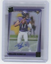 2021 Panini Clearly Donruss Kellen Mond #57 Rated Rookie Auto Green Holo /25 