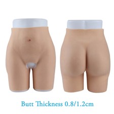 US Stock Silicone Panty Open Crotch Thicken Hip Panty 1.2cm Crossdresser