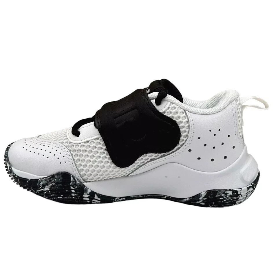 Nuevo Zapato de Baloncesto Under Armour Lockdown de Cuero para Niños Pequeños Blanco/Negro 13K Foto 2 de 4