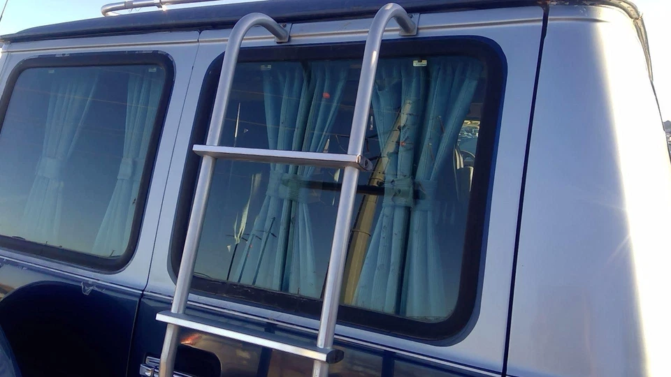 1971-1995 Chevy G20 Van Passenger Right Back Glass Rear Window Lift Gate Hatch - Image 2 of 4