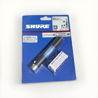 Shure A15LA In-line 50 dB Attenuator 100k Input Line Level Out To Lo Z Mic In