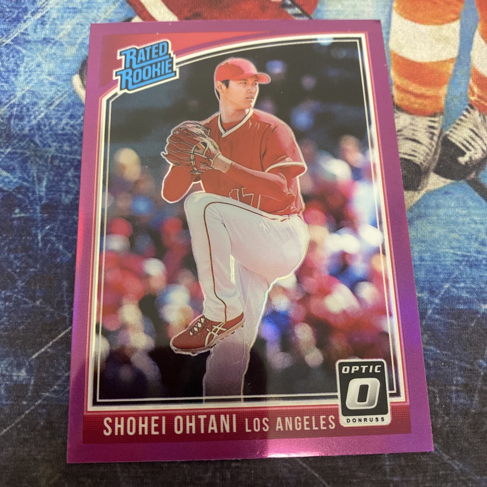 2018 Donruss Optic #176 Shohei Ohtani Pink Prizm Holo RC Rookie Card