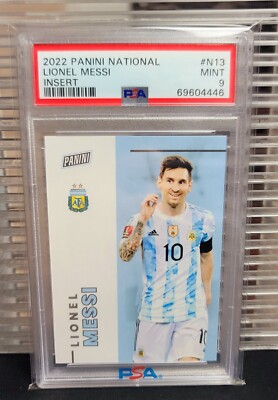 メッシ　ロシアワールドカップ　カード 2021 Panini The National VIP SSP Lionel Messi PSA 9 World Cup POP