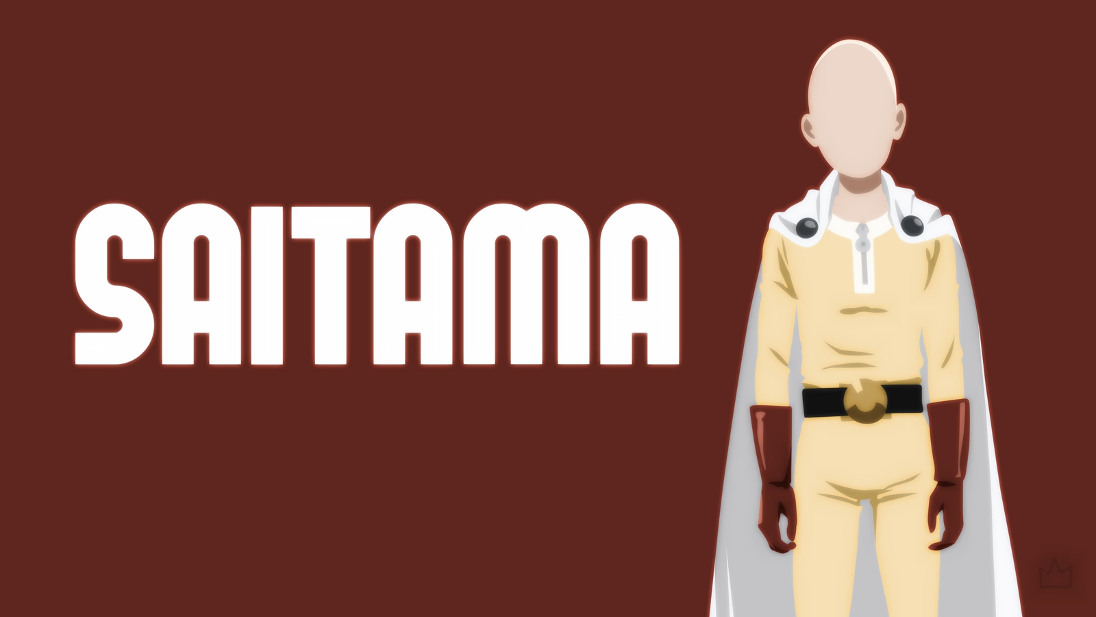 Anime onepunch man saitama minimalism boys bald red Playmat Gaming Mat Desk