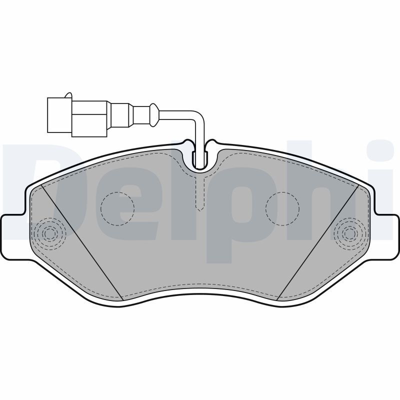 Kit de plaquettes de frein DELPHI LP2043 pour NISSAN CABSTAR - Spécial livraison urbaine chargée