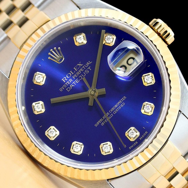 Rolex Datejust 36 Blue Men's Watch 