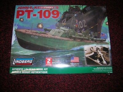 LINDBERG 70886 '' PT-109 JFK TORPEDO BOAT  ''   1/64  KIT, LOT # 7088