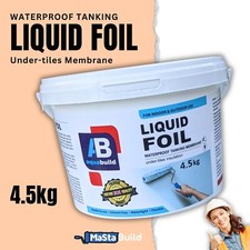 Tanking Membrane Waterproof Liquid Foil Shower Bathroom Seal AQUA BUILD 4.5kg