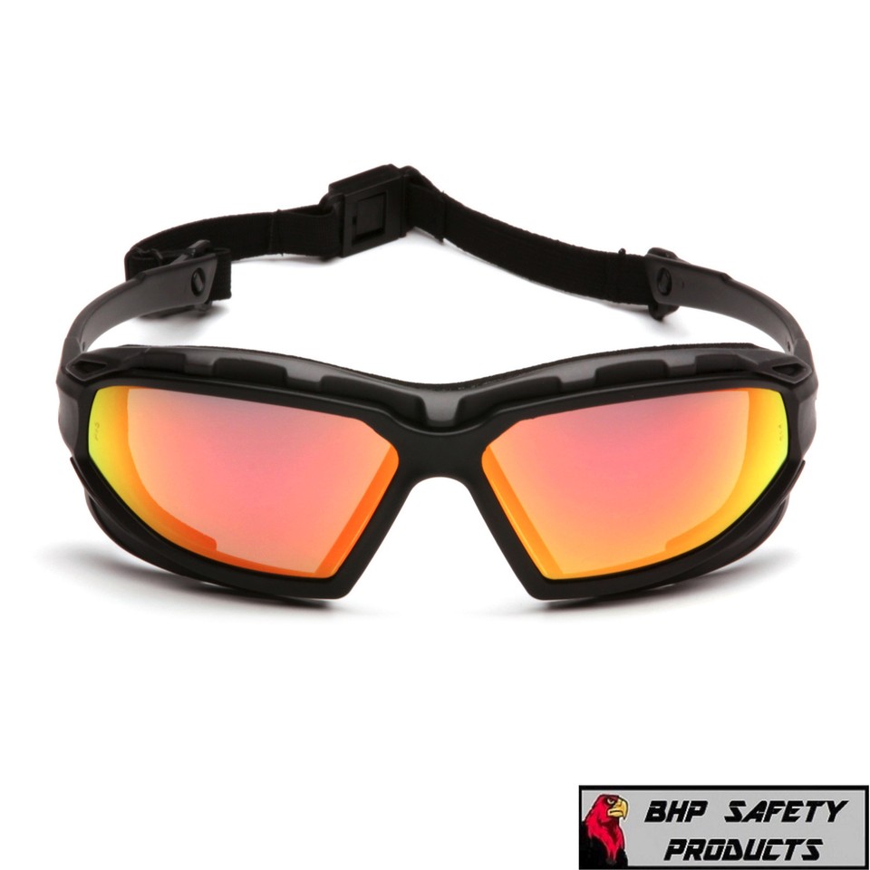 Pyramex Highlander XP Safety Glasses - Smoke Gray Anti-Fog Lens