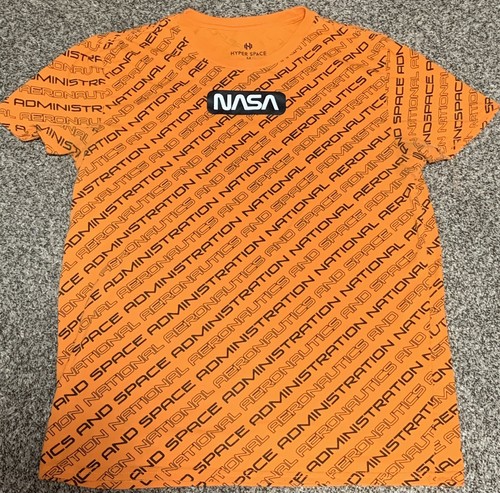 NASA Spell Out All Over T Shirt Hyper 