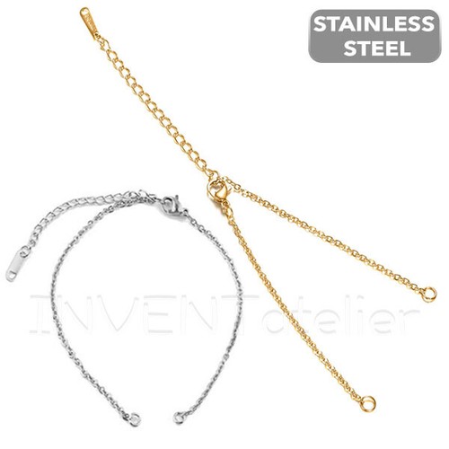 Stainless Steel Chains Connector Bracelet Makings Base Extension Chain