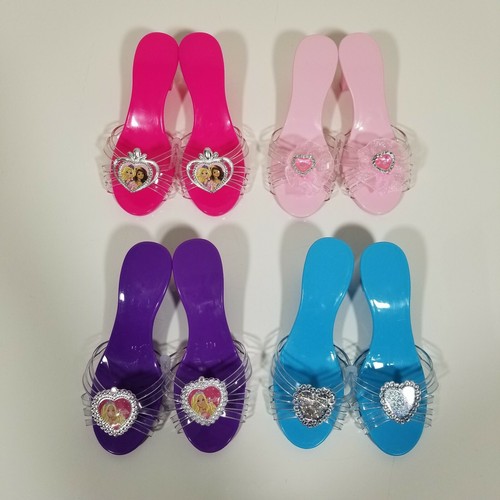 Barbie Princess Shoe & Tiara Crown Set Girl (4 pairs shoes & 2 Tiaras) 3+ years - Picture 6 of 8