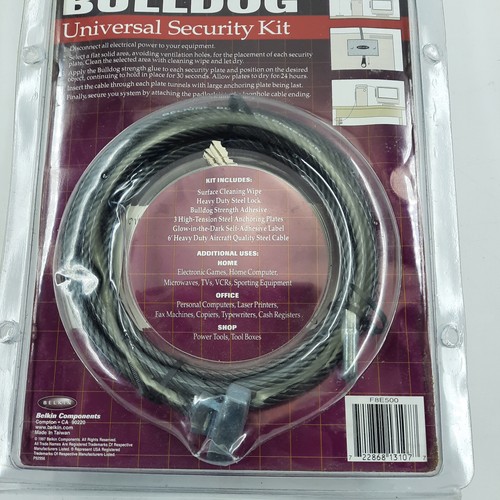 Belkin Bulldog Universal Security Kit Aircraft Quality Heavy Duty Lock Computer - Picture 8 of 15