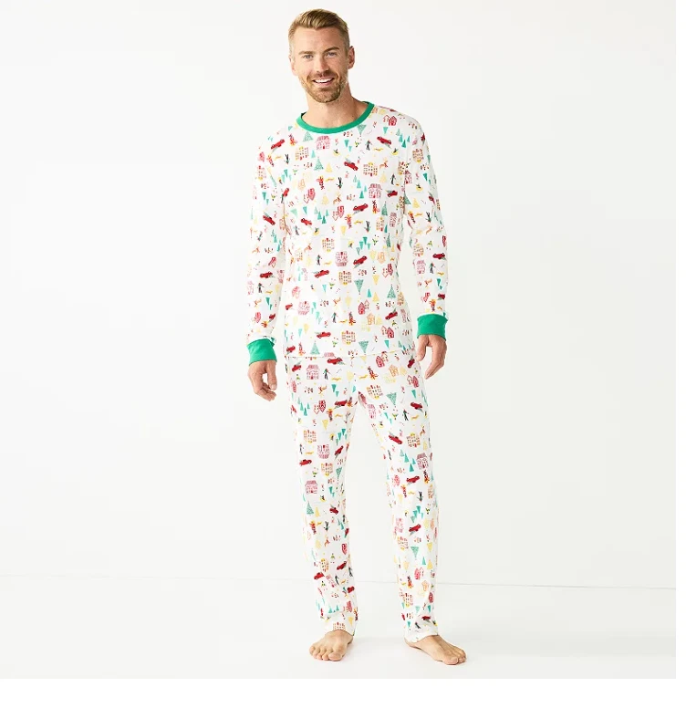 Men s LC Lauren Conrad Jammies For Families Holiday Village Pajama Set Large