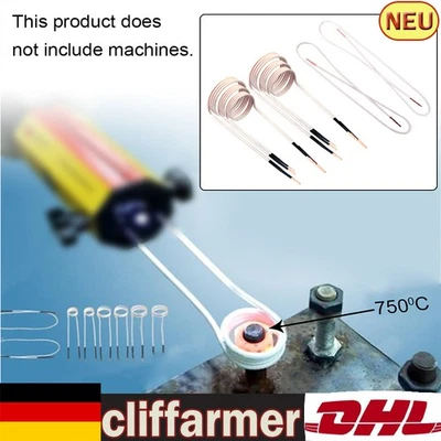 MARKENLOS Bobina de calentador de inducción de 8 piezas aparato de calefacción disolvente de tornillo bobina bobinas de inducción