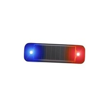 Emergency Strobe Light Strip Ultra Mini Solar Warning Blue Lightred Light
