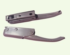 Pestillo de manija lateral gris para puerta trasera para camioneta Datsun Nissan 720 carrocería rígida D21 86-97