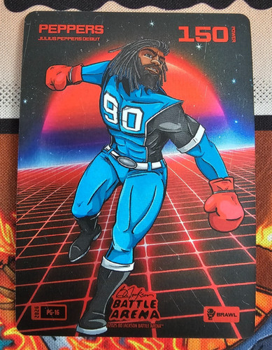 2026 Bo Jackson Battle Arena SCRATCH Julius PEPPERS PG-16 Brawl POWER GLOVE 150