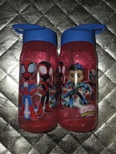 Spider-Man Sip Water Bottle w/Carry Loop Marvel Sip Bottles 16 oz Sippy Cup