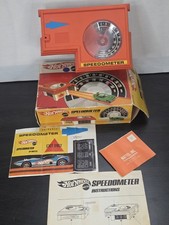 Vintage 1969 Mattel Hot Wheels Speedometer Race Track Accessory w/ Box & Manual