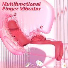Finger Vibrator G Spot Clitoral Stimulator Vagina Nipple Massager Women Sex Toys