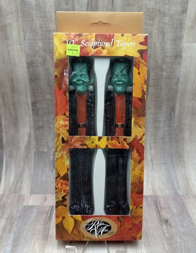 Frankenstein Robert Alan Vintage Sculptured Halloween 80s 90s 10" Taper Candles