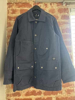 Snow Peak Takibi Coverall Jacket Size XL Navy Fire Resistant Medium size Used