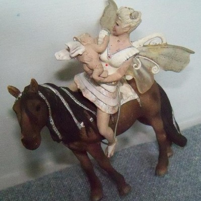 Schleich 2007 Iloris & Baby Leolynn Surah Bayla SunElf & Horse Figure #70444 NEW