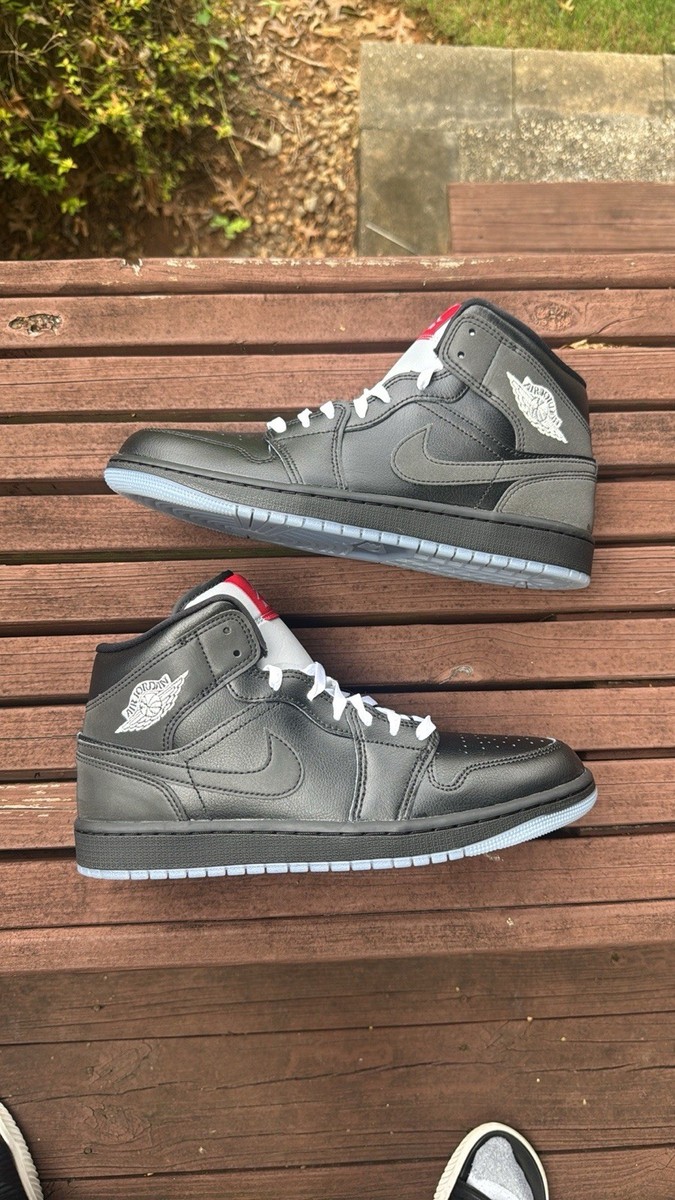 Nike Air Jordan 1 Mid Black Metallic Reimagined Men's Size 10