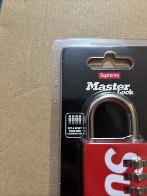 Supreme MasterLock Numeric Combination Lock Red SS19 100