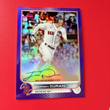 2022 Topps Chrome - Rookie Autographs Jarren Duran #RA-JD Purple /150