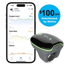 Wellue Pediatric O2Ring Continuous Pulse Oximeter Kids O2 Ring Oxygen Monitor
