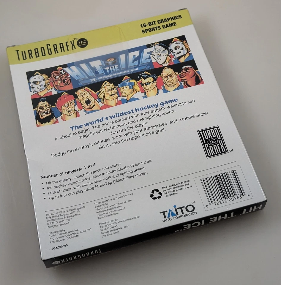 TurboGrafx 16 TG16 - Hit the Ice - Brand New Factory Sealed - Image 2 of 4