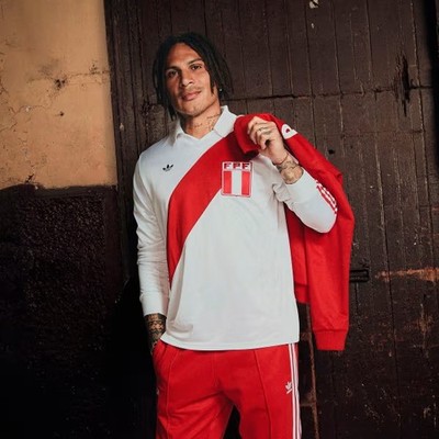adidas PERU 1978 Remake Soccer Long Sleeve Jersey #10 ✓Multiple