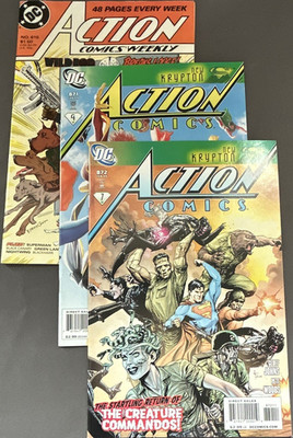 DC Comics Action Comics #872, 871 and 615