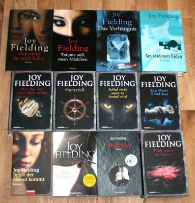 12 Bücher, Romane, Thriller - JOY FIELDING - Konvolut, Paket, Sammlung.
