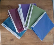 Image of 8 x Rapesco 25mm 2-Ring Binder A4 . Assorted Opaque Colours. Spine is 36 mm. VGC