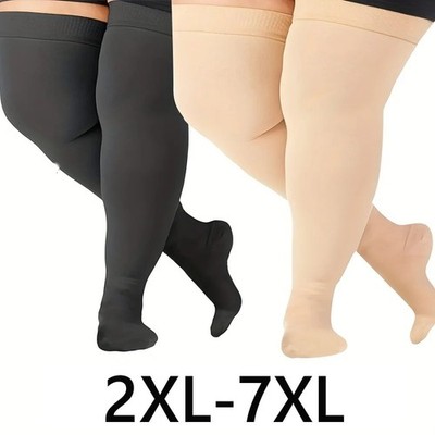 1 Pair Thigh High Compression Socks Over Knee Support Stockings Women Men